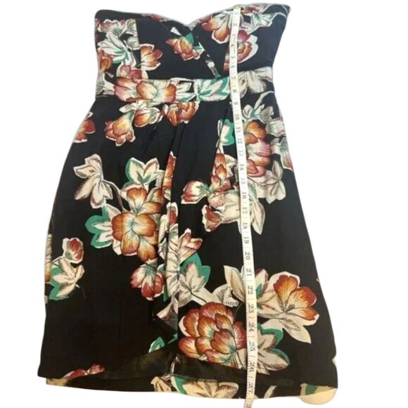 American Rag Y2K Floral Strapless Mini Dress Juniors M Boho Festival Vibes - Picture 6 of 12
